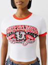 CRYSTAL LOGO RINGER BABY TEE