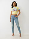 CRYSTAL LOGO RINGER BABY TEE