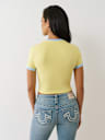 CRYSTAL LOGO RINGER BABY TEE