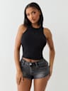 MESH HORSESHOE TANK TOP