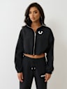 SHRUNKEN NYLON TRACK JACKET
