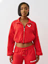 SHRUNKEN NYLON TRACK JACKET