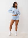 SHRUNKEN ROPE STITCH ZIP HOODIE