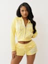 SHRUNKEN ROPE STITCH ZIP HOODIE