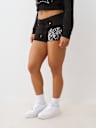 SHORTS DE FELPA DE LANILLA DE TIRO BAJO DESHILACHADOS
