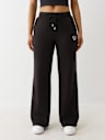 PANTALONES DEPORTIVOS CON PIERNA RECTA Y BUDDHA DE LÚREX