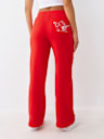 PANTALONES DEPORTIVOS CON PIERNA RECTA Y BUDDHA DE LÚREX