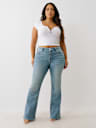 PLUS BECCA ‘I LOVE TRUE RELIGION’ MID RISE BOOTCUT JEAN