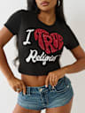 'I LOVE TRUE RELIGION' BABY TEE