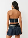 DENIM HALTER TOP