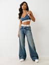 JEANS HOLGADOS CON DETALLE DE BOXER REMOVIBLE BOBBI