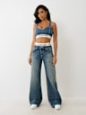 DENIM BRA TOP