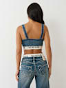 DENIM BRA TOP