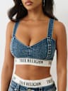 DENIM BRA TOP