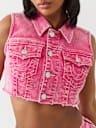 CROPPED BIG T VEST