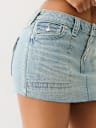 SADIE FRAYED MINI SKIRT