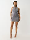 DISTRESSED TERRY DRESS