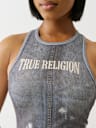 DISTRESSED TERRY DRESS