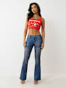 JOEY TERRY MID RISE SUPER T FLARE PANT