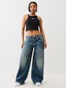 JESSIE WINGED BIG T BAGGY JEAN