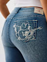 PLUS BILLIE MID RISE BUDDHA POCKET STRAIGHT JEAN
