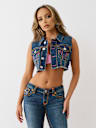 CROPPED SUPER T DENIM VEST