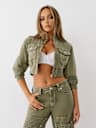 VINTAGE BIG T CROPPED CARPENTER JACKET