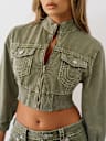 VINTAGE BIG T CROPPED CARPENTER JACKET