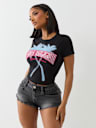 PALM TREE CRYSTAL LOGO BABY TEE