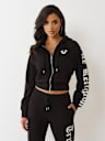 CRYSTAL RELAXED ZIP HOODIE