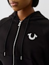 CRYSTAL RELAXED ZIP HOODIE