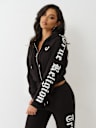 CRYSTAL RELAXED ZIP HOODIE
