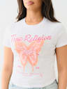 CRYSTAL BUTTERFLY BABY TEE