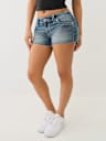 JOEY BIG T WINGED HORSESHOE FRAYED SHORT