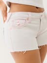 JOEY BIG T WINGED HORSESHOE FRAYED SHORT
