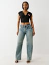 CRYSTAL LOGO NOTCH BABY TEE
