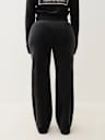 VELOUR CRYSTAL HORSESHOE STRAIGHT LEG PANT