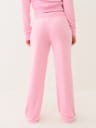 VELOUR CRYSTAL HORSESHOE STRAIGHT LEG PANT