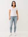 CRYSTAL OUTLINE V NECK TEE