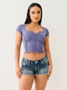 LETTUCE EDGE V NOTCH BABY TEE