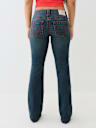BECCA MID RISE BIG T BOOTCUT JEAN