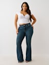 PLUS BECCA MID RISE BIG T BOOTCUT JEAN