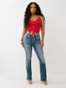 BECCA MID RISE SUPER T BOOTCUT JEAN