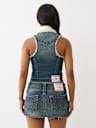 SHRUNKEN SHERPA DENIM VEST