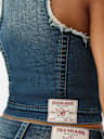 SHRUNKEN SHERPA DENIM VEST