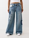 JESSIE BIG T RIP REPAIR SUPER BAGGY JEAN