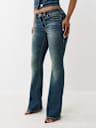 BECCA MID RISE BIG T  BOOTCUT JEAN