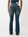BECCA MID RISE BIG T  BOOTCUT JEAN