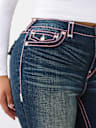 PLUS BECCA ROPE STITCH FLAP BOOTCUT JEAN