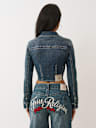 SNATCHED DENIM LONG SLEEVE SHIRT